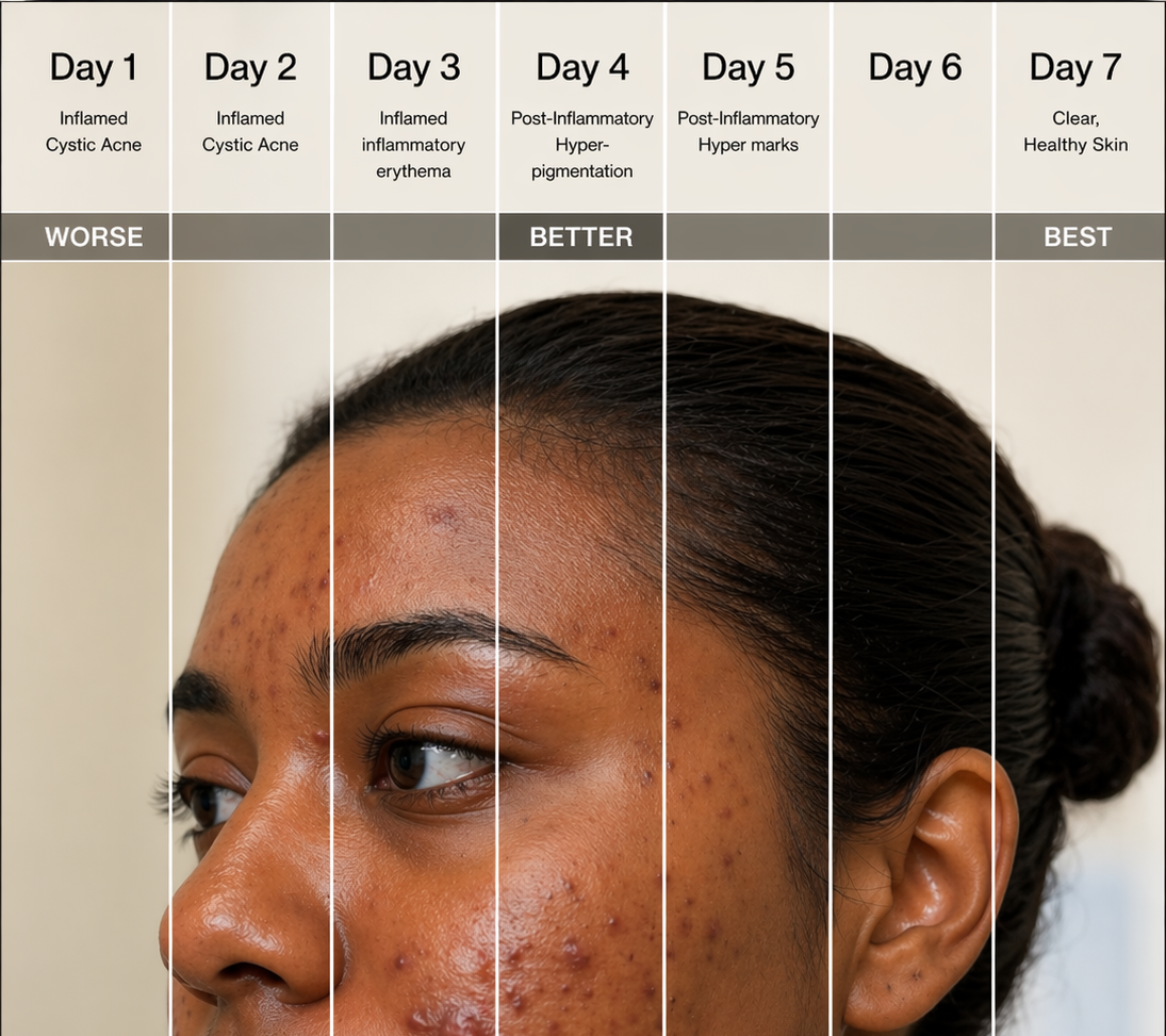 Benzoyl peroxide on acne